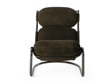 COLUMBUS - Cantilever nabuk armchair by Gianfranco Ferré Home - view 2